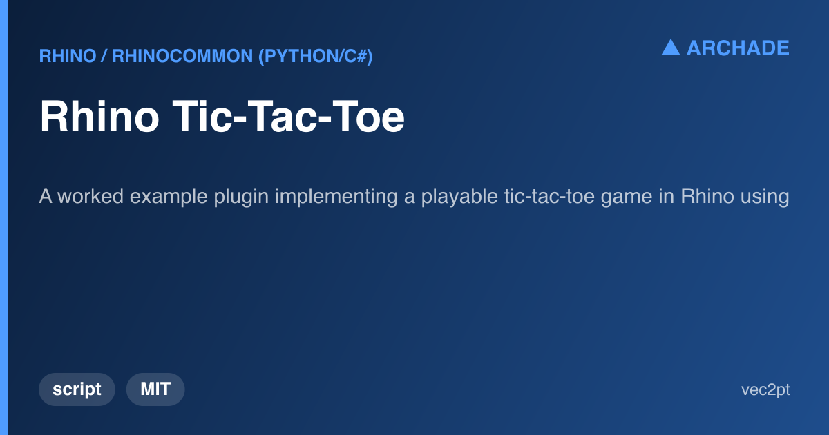 Rhino Tic-Tac-Toe — preview 1