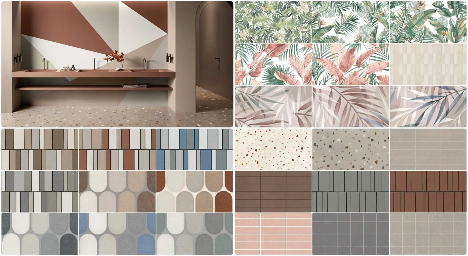 Decorative Tile, Terrazzo & Modern Wall Tile Texture Map