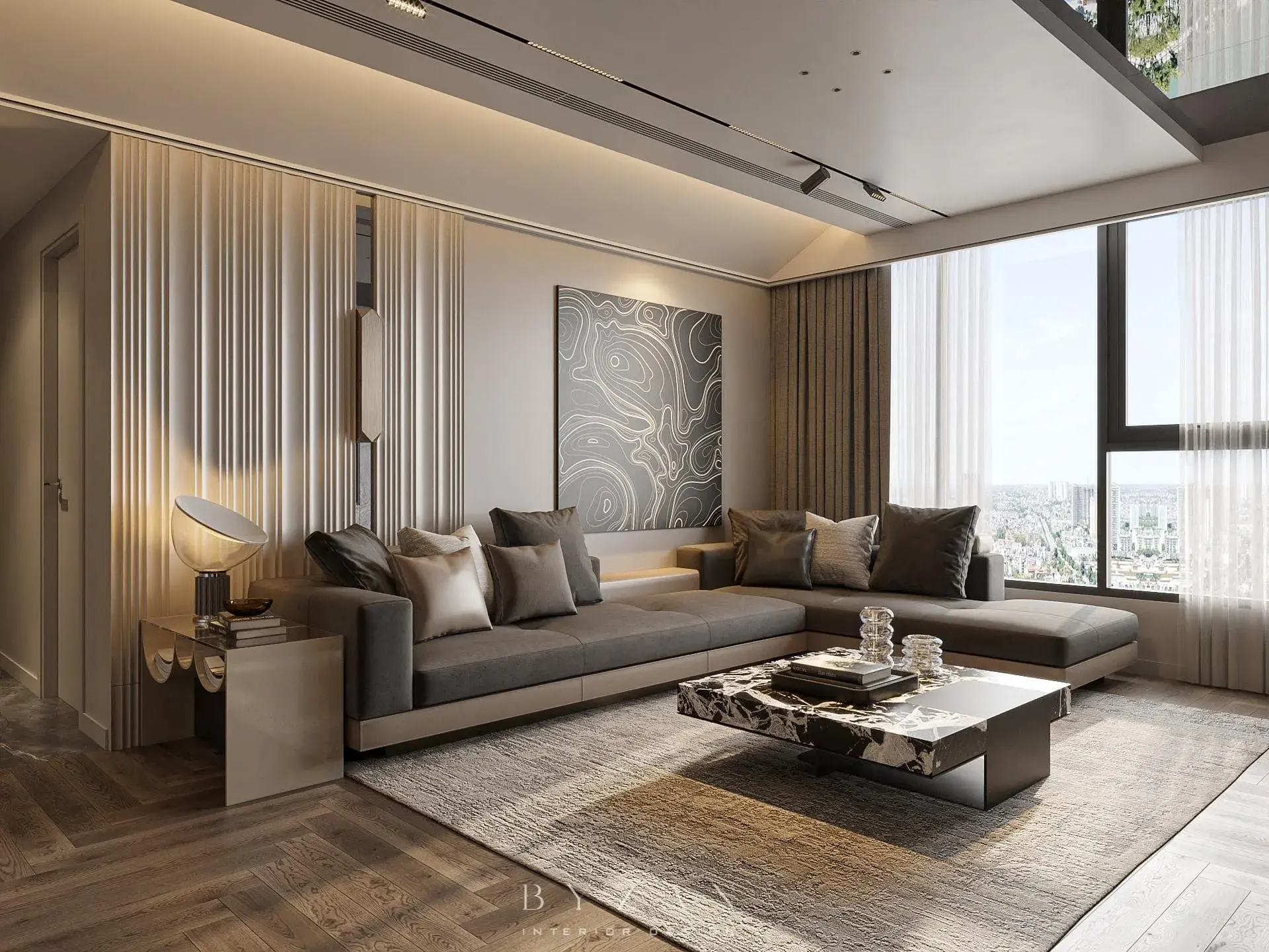 Living Room – Kitchen Interior