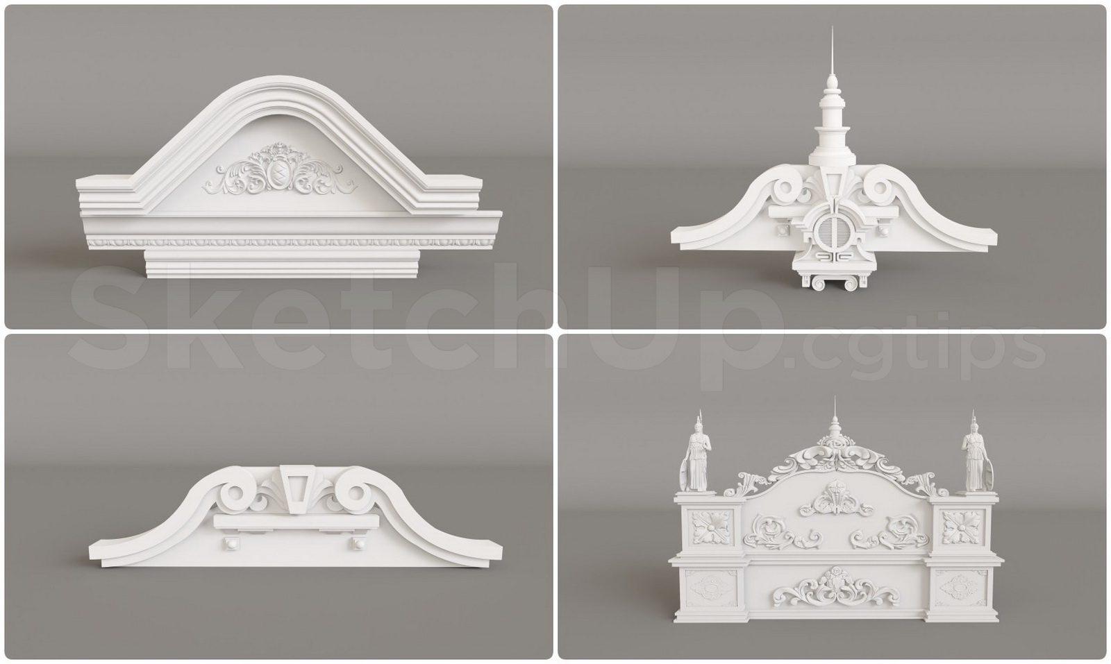 Neoclassical Roof Cap