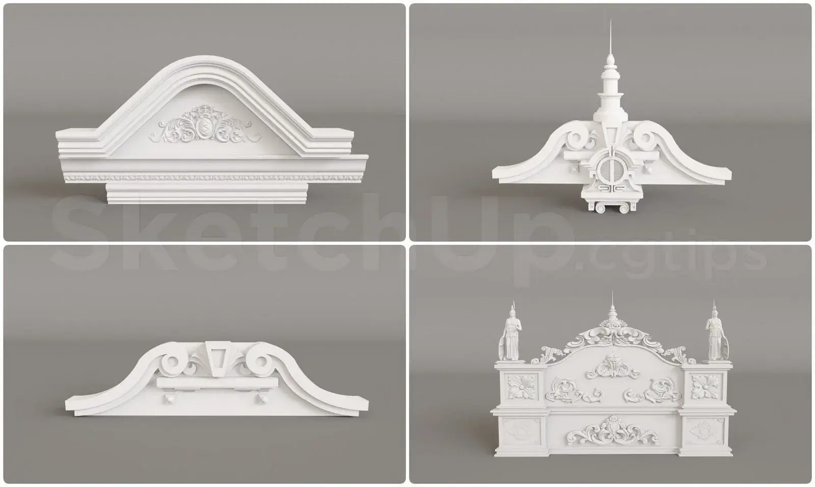 Neoclassical Roof Cap