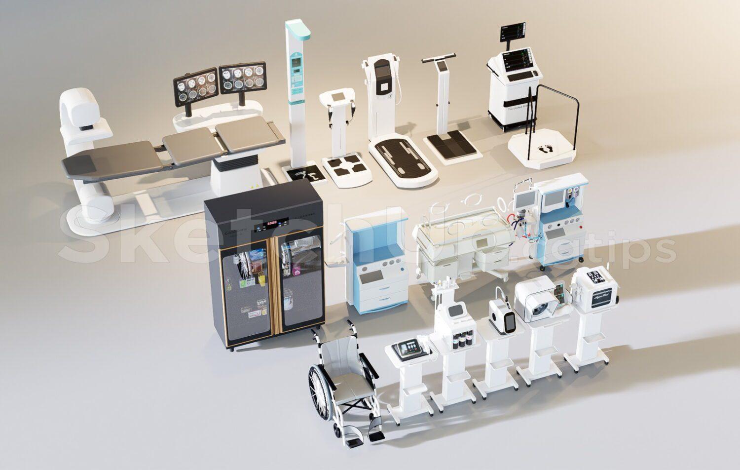 Medical equipment in the hospital