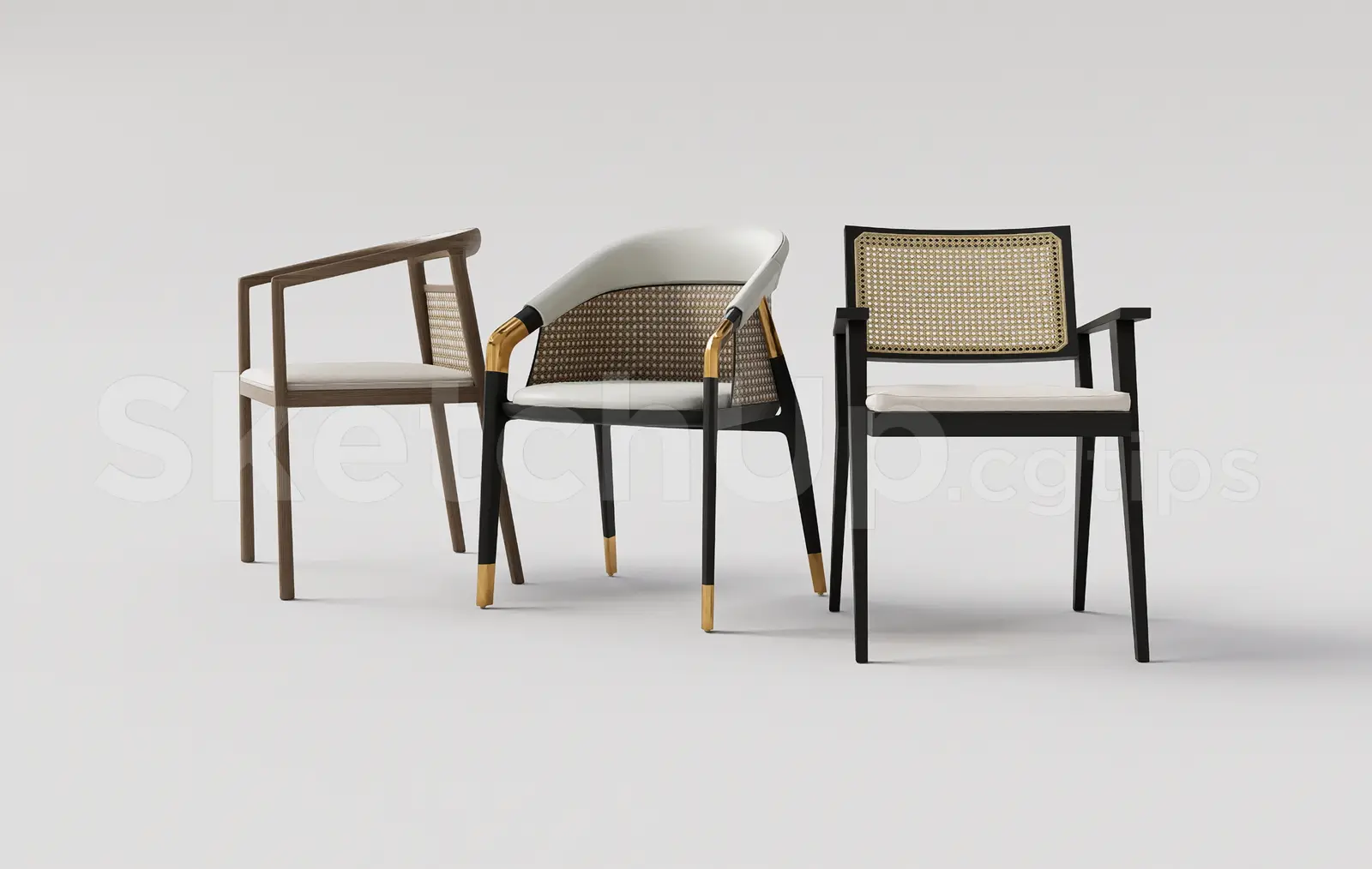 Modern Rattan Dining Chair