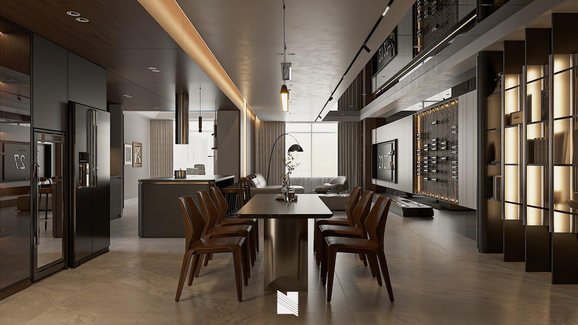 Living Room -Kitchen Interior