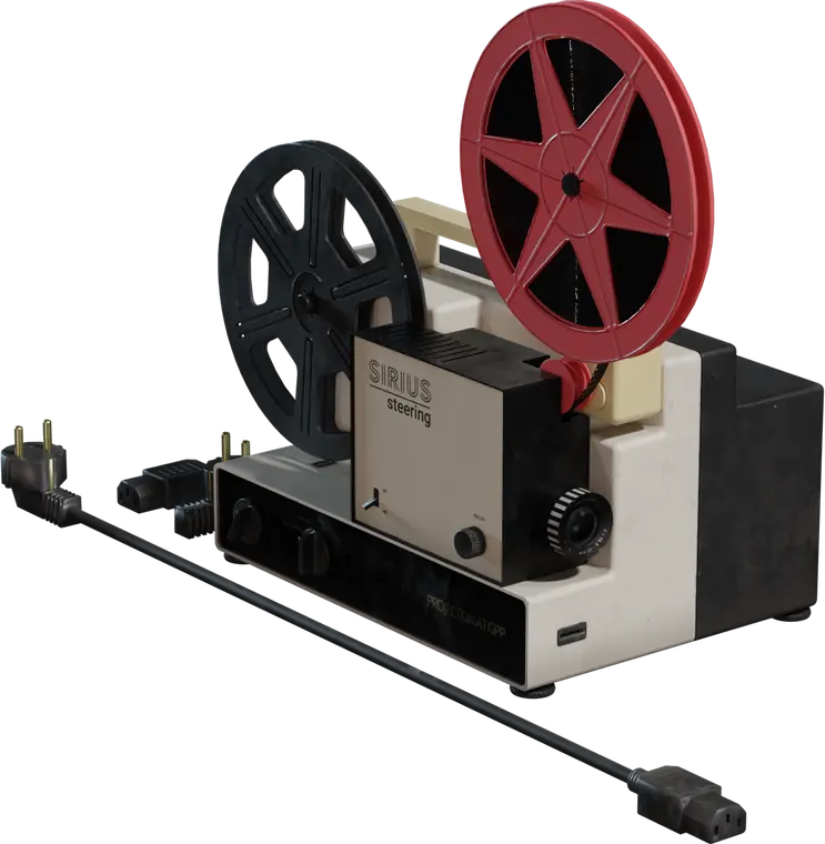 Filmstrip Projector 8mm — preview 1, by PeterM (Poly Haven, CC0)