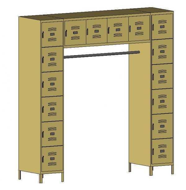 Lockers - 16 Person with Coat Hanger