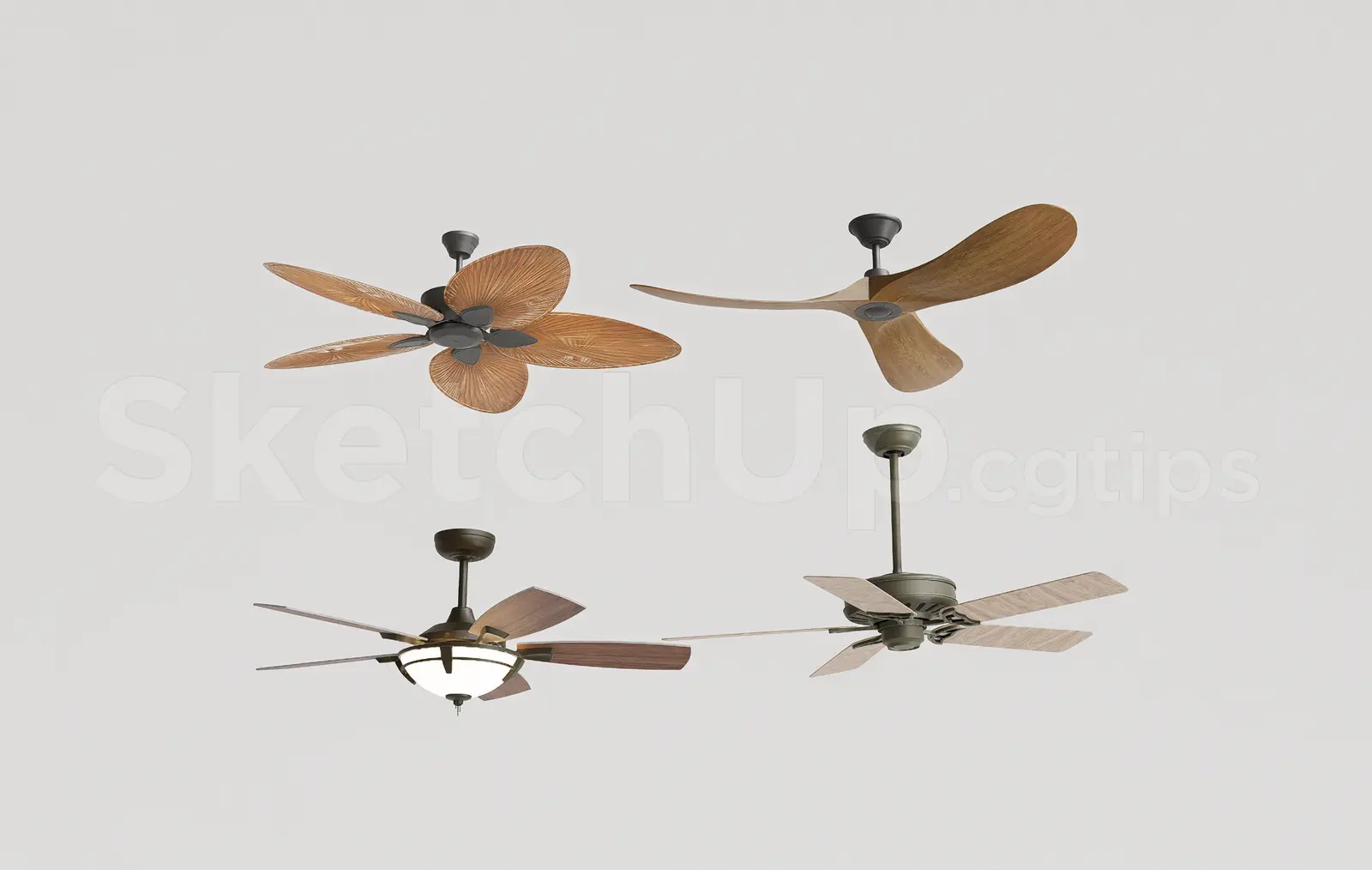 Modern Wooden Ceiling Fan