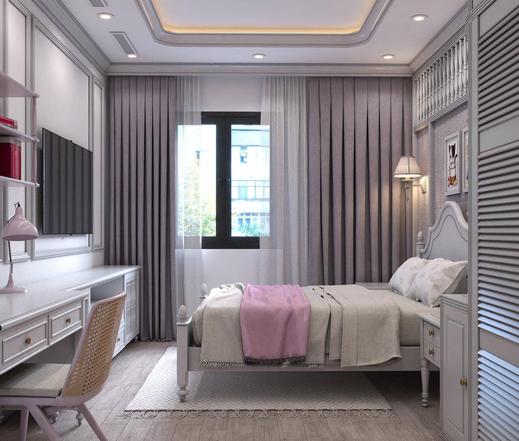 Interior Bedroom Girl Scene