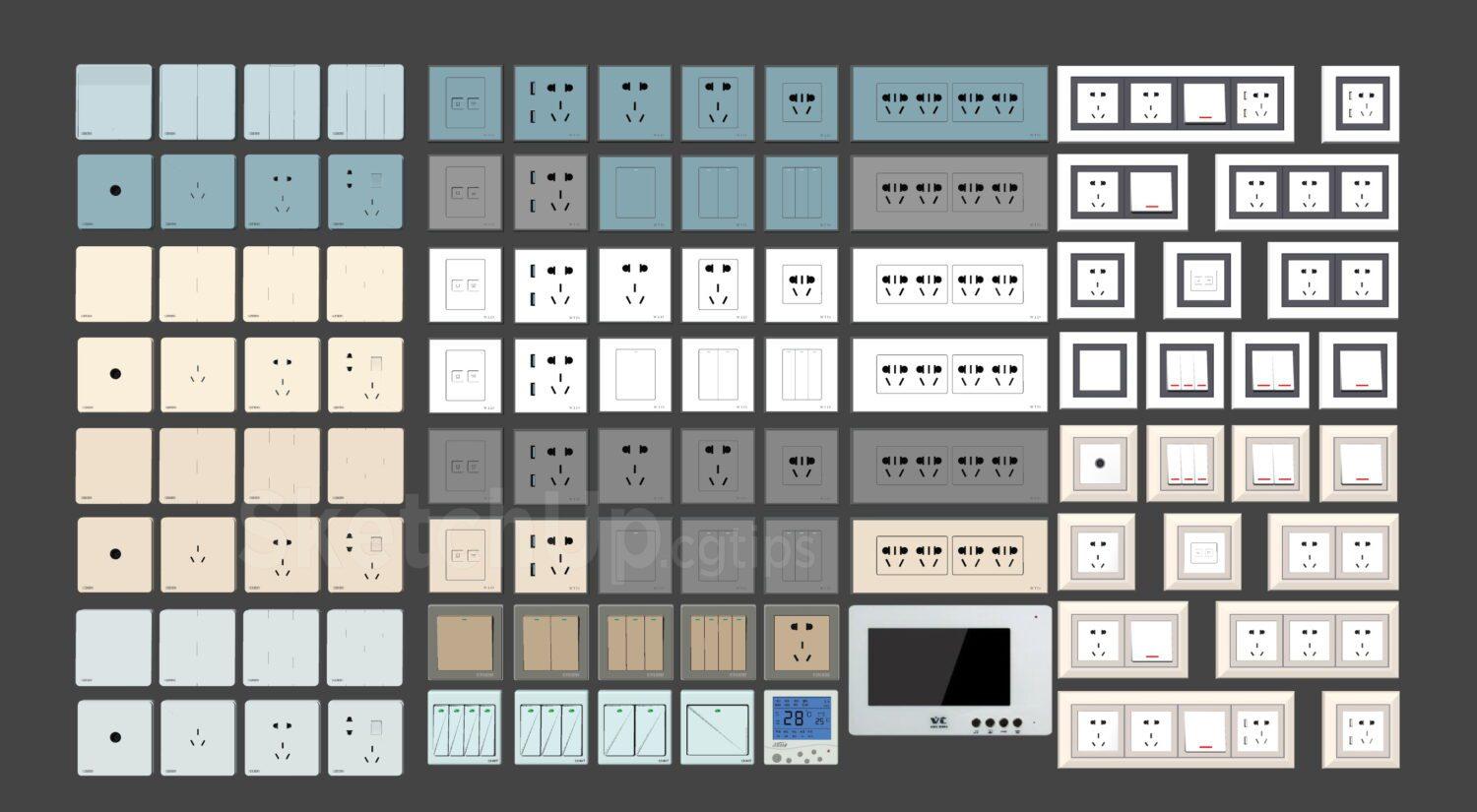 Electrical outlets and switches