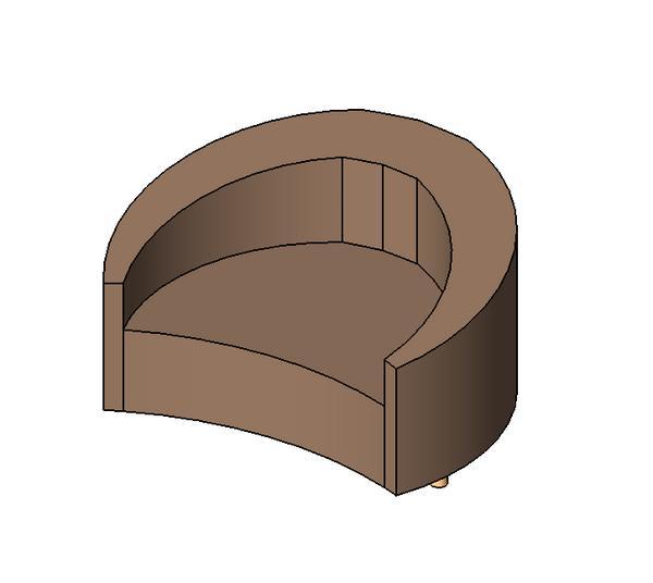 Curved Chair - Bevelled Top