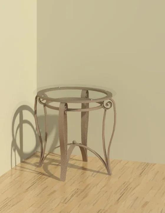 Glass End Table