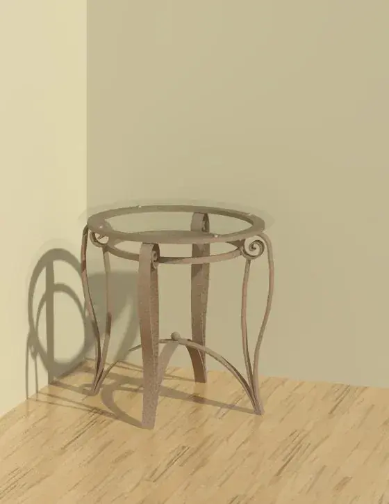 Glass End Table