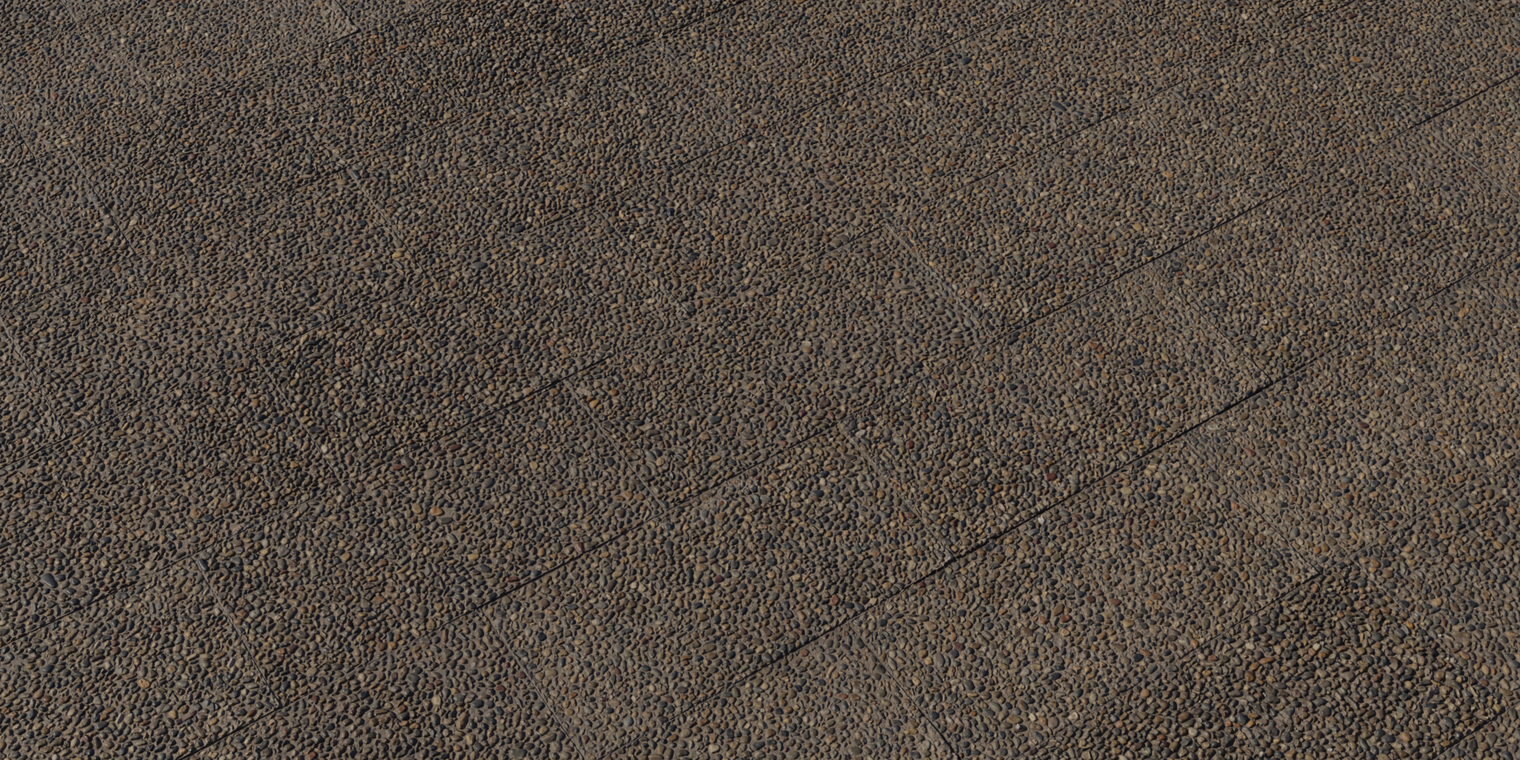 Pebble Embedded Pavement