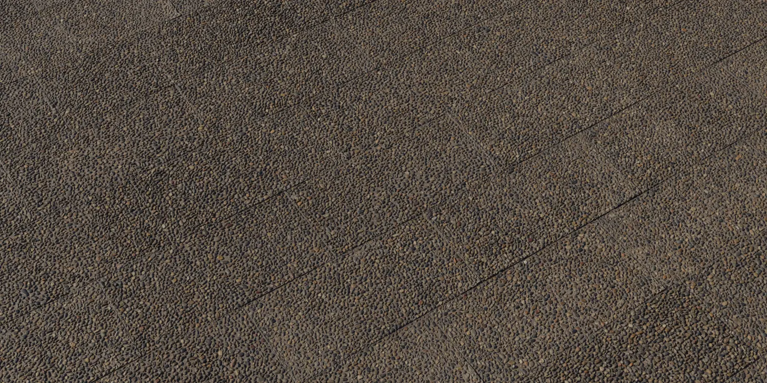 Pebble Embedded Pavement