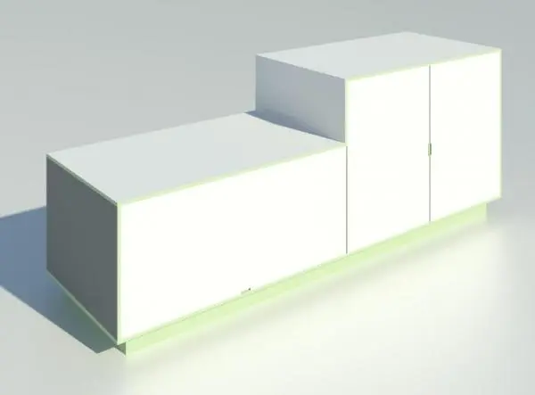 Sideboard green and white