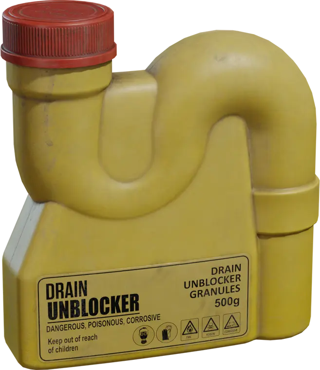 Drain Cleaner — preview 1, by James Ray Cock (Poly Haven, CC0)