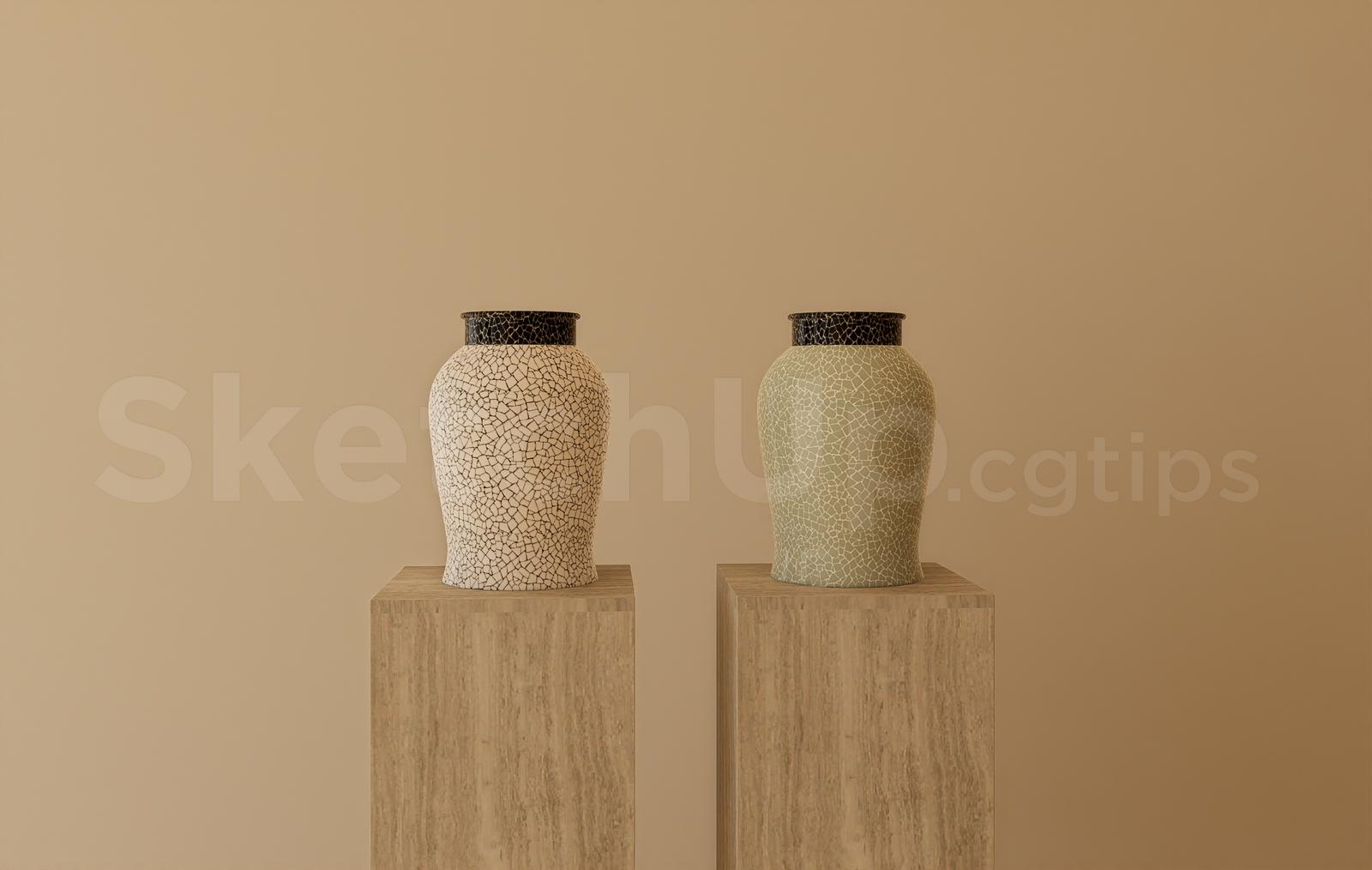 Modern Mosaic Decorative Ceramic Vase Set