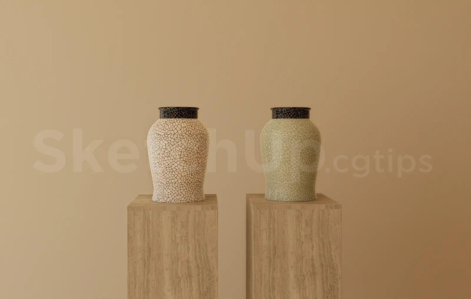 Modern Mosaic Decorative Ceramic Vase Set