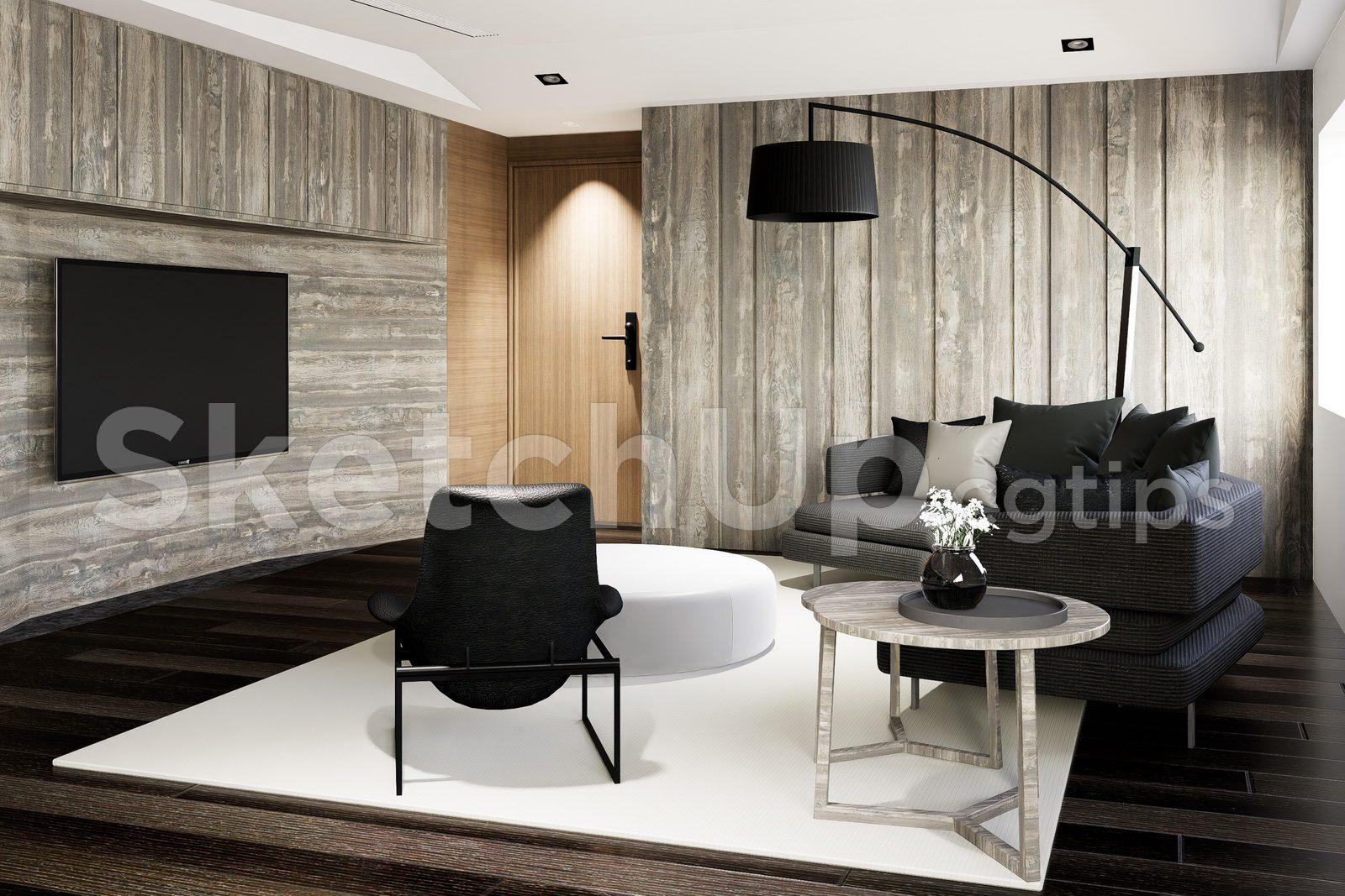 Living Room – Kitchen Interior