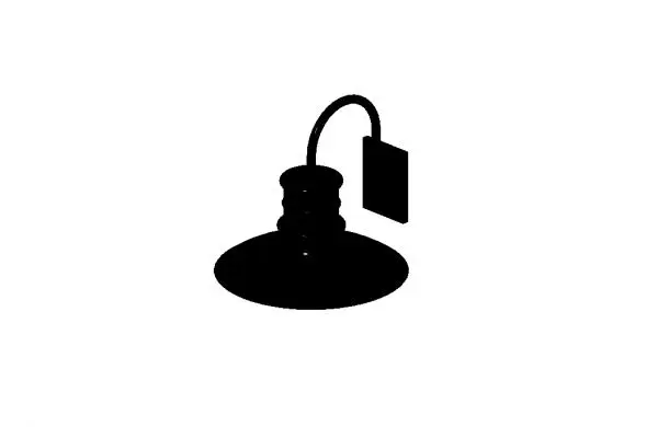 Goose Neck Wall Light - Exterior — preview 1, by aggiealecs (RevitCity, CC0)
