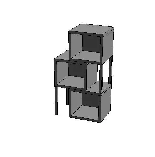 Modern Bookcase — preview 1, by SHORTSTUFFRUN (RevitCity, CC0)