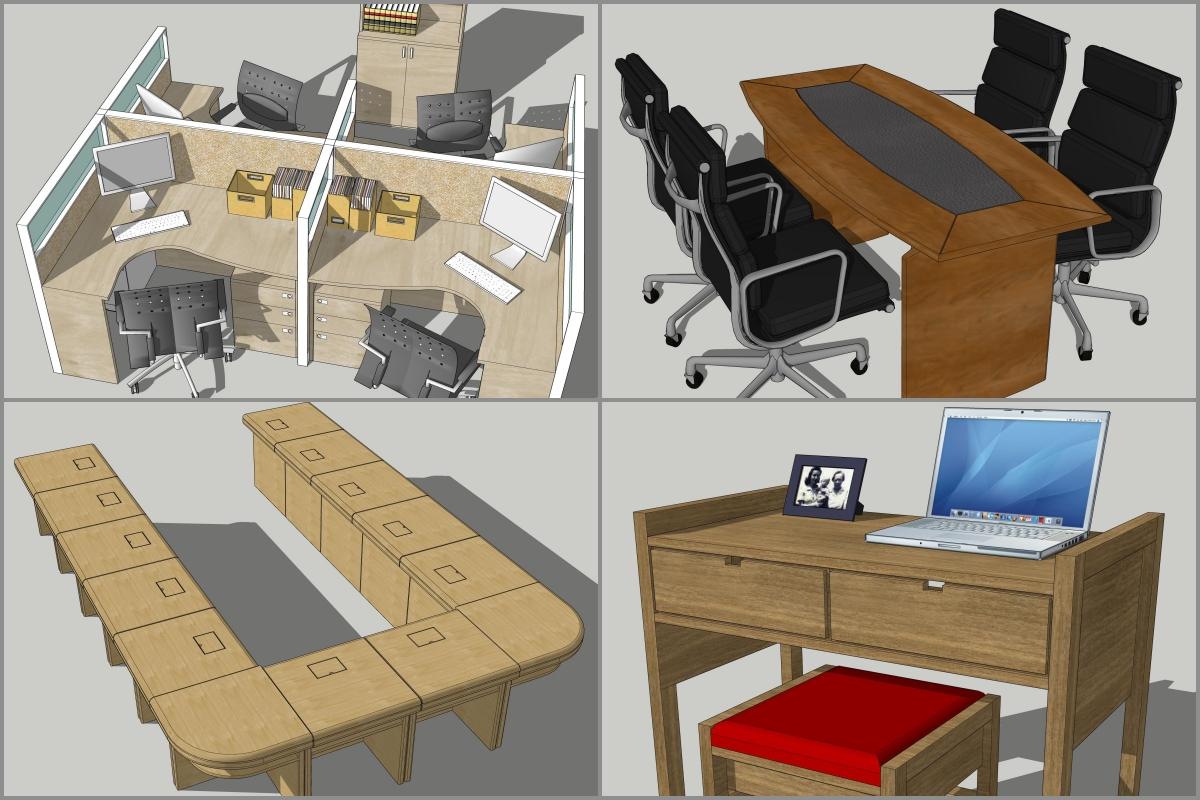 Combo Study Modern Desk