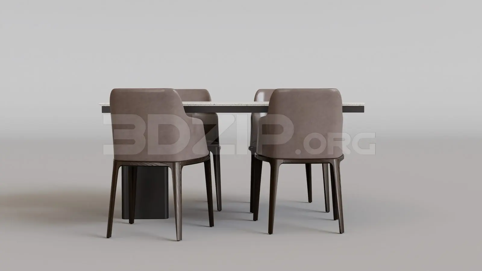 Dining Table And Chair — preview 1 (3dzip)