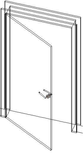3D opening door