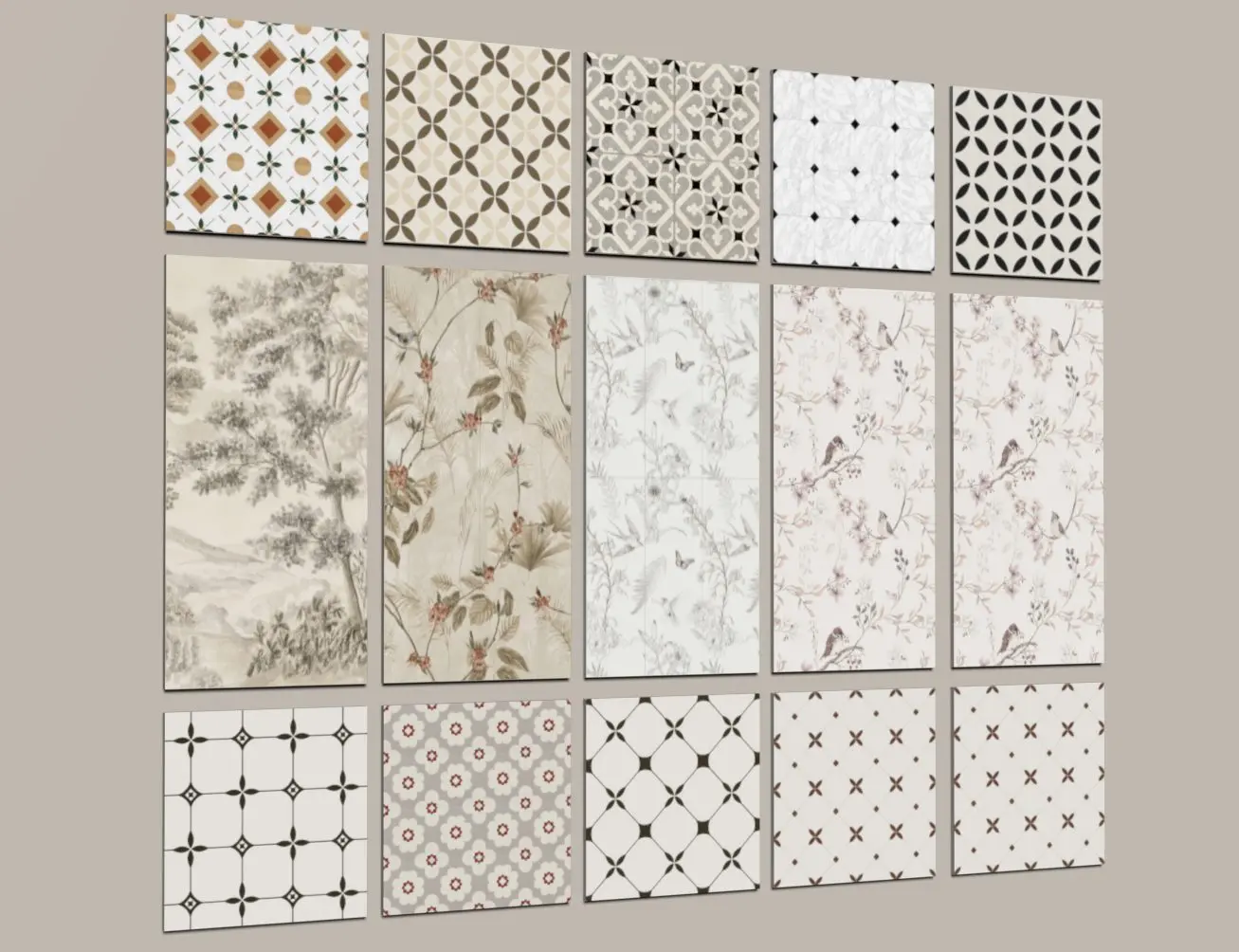 Decorative Cement Tiles for Homes, Cafés, and Hotels – Free Texture