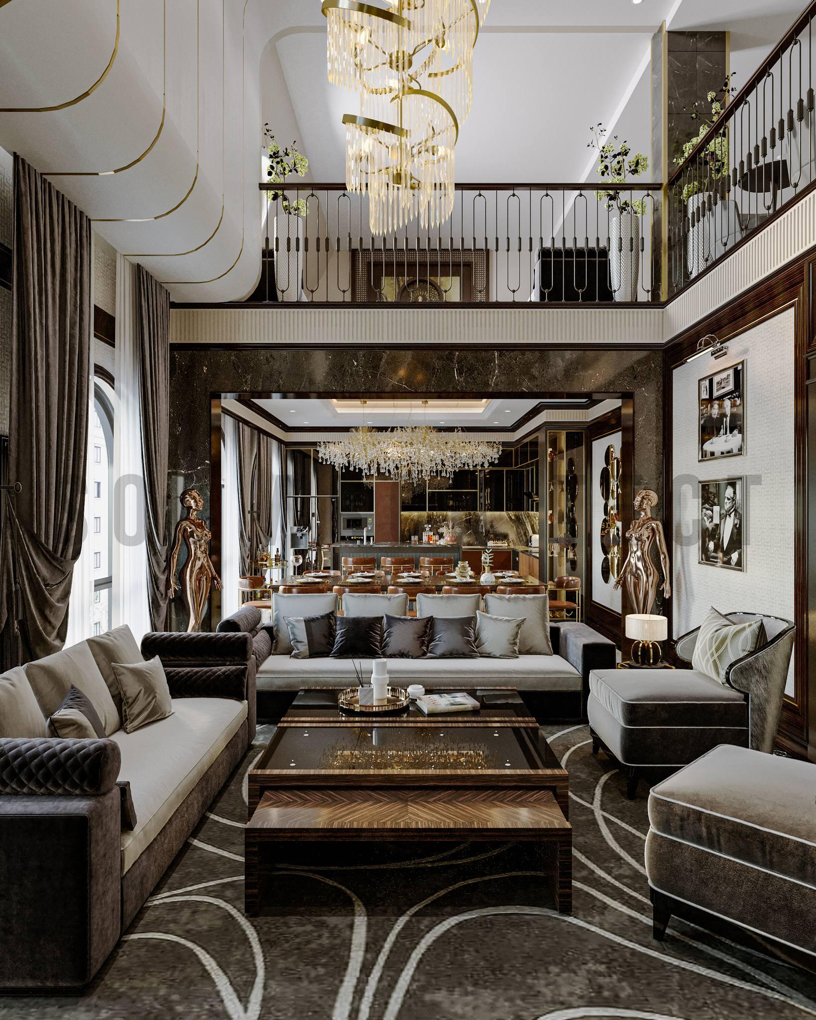 Living Room – Kitchen Interior