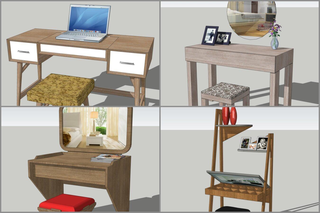 Combo Makeup Desk