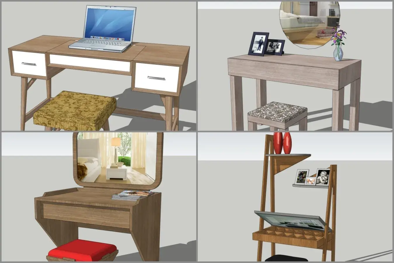 Combo Makeup Desk