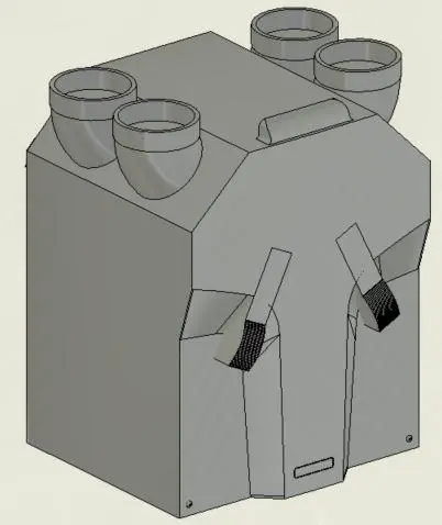 Zehnder ComfoAir 350 ventilation unit — preview 1, by Zehnder (RevitCity, CC0)