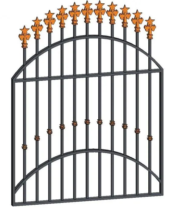 Railing Gate Firehouse — preview 1, by MST1 (RevitCity, CC0)