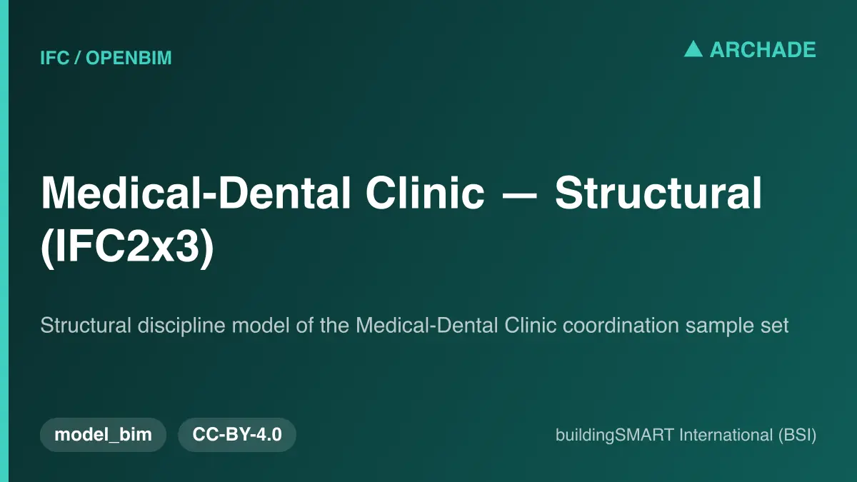 Medical-Dental Clinic — Structural (IFC2x3)