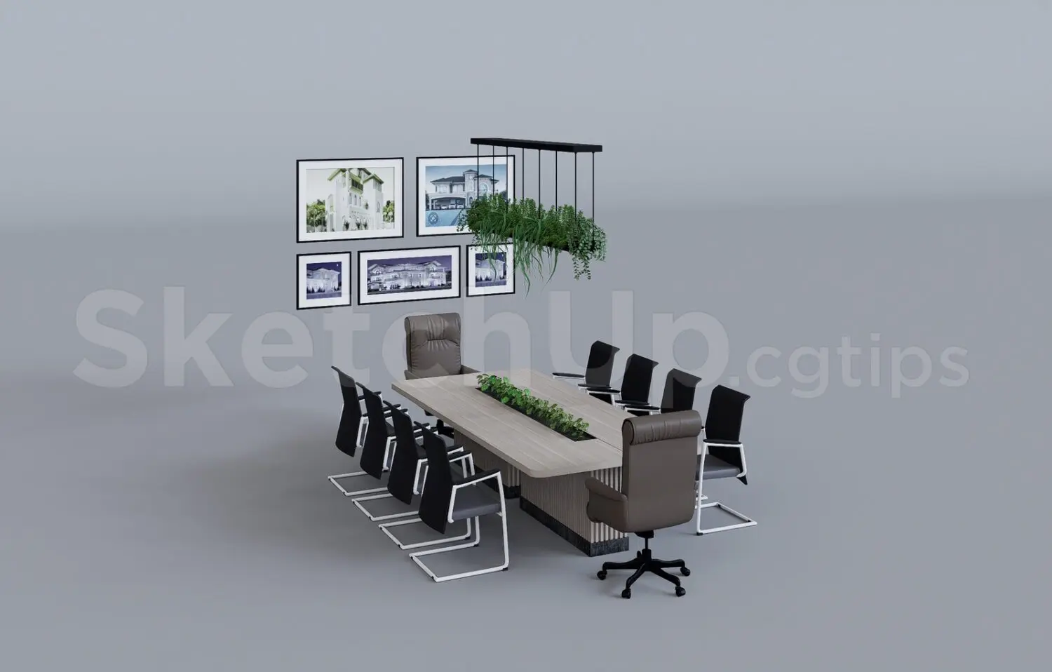 Conference Table Office — preview 1 (cgtips, CC0)