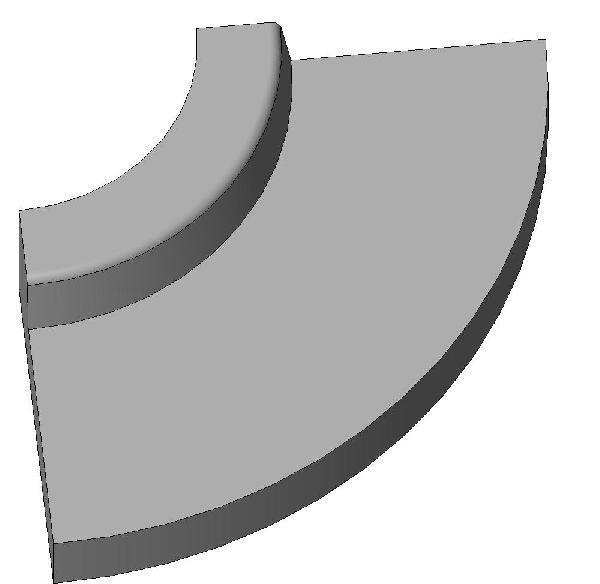 Curb with Gutter - Curve 90 deg Exterior