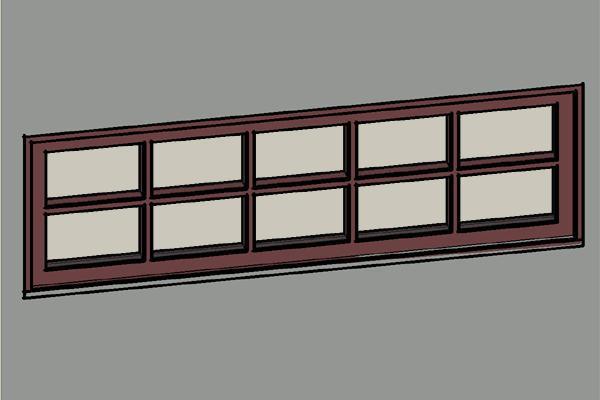 5x2 Wood Transom Window