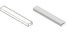 Rectangle Duct Horizontal Piece