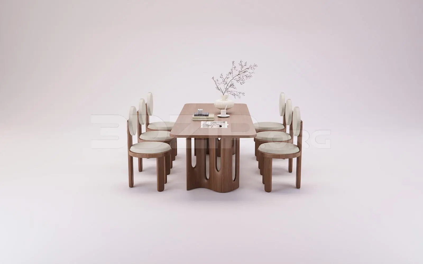 Dining Table And Chair — preview 1 (3dzip)