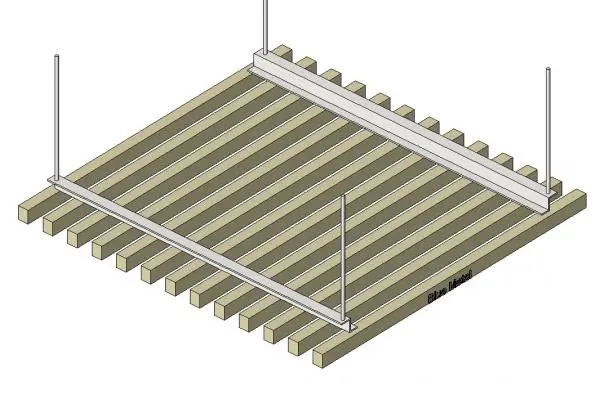 Blue Metal-LED Baffle Ceiling System — preview 1, by BlueMetalAgent (RevitCity, CC0)