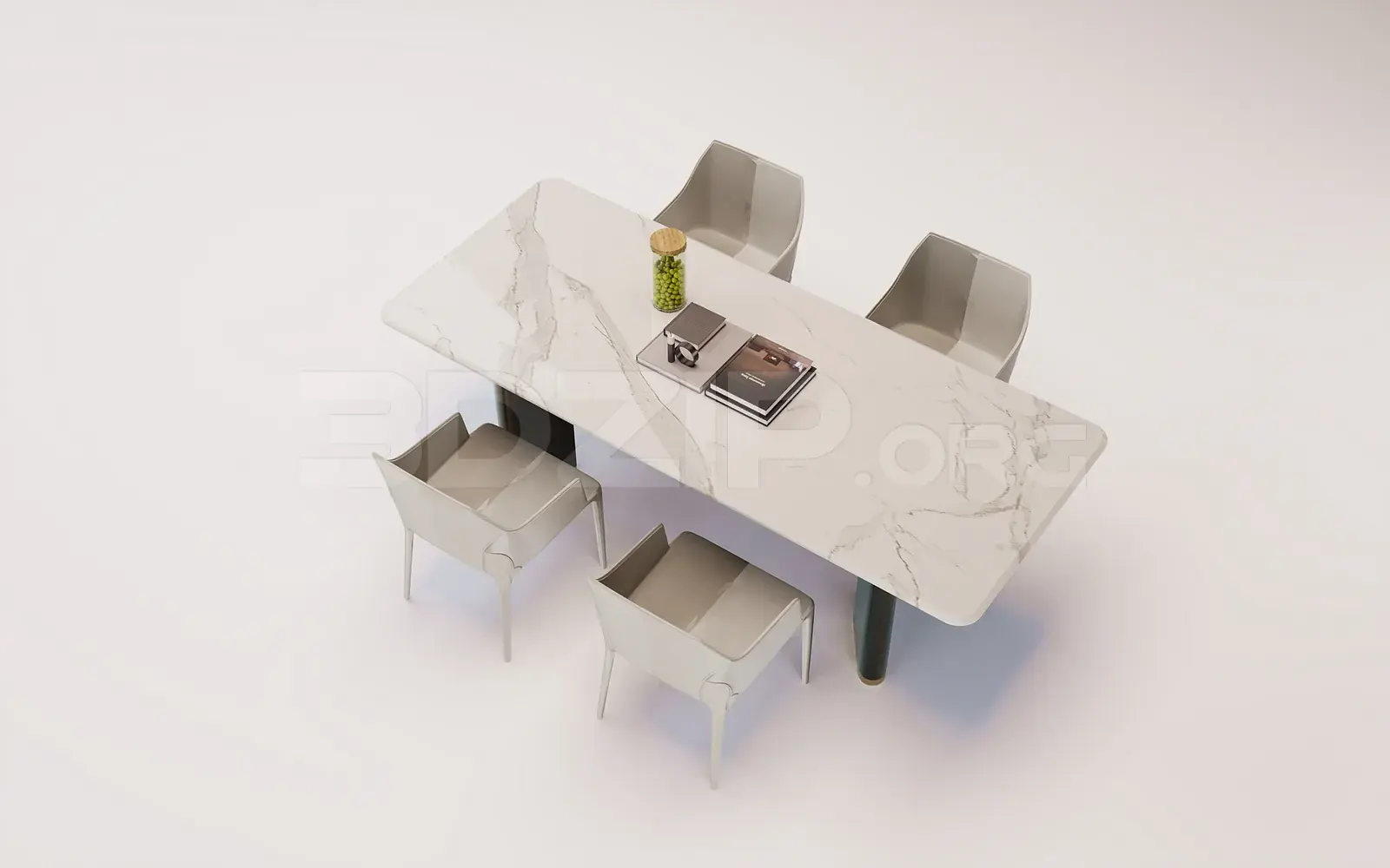Dining Table & Chair Model for Interior Design