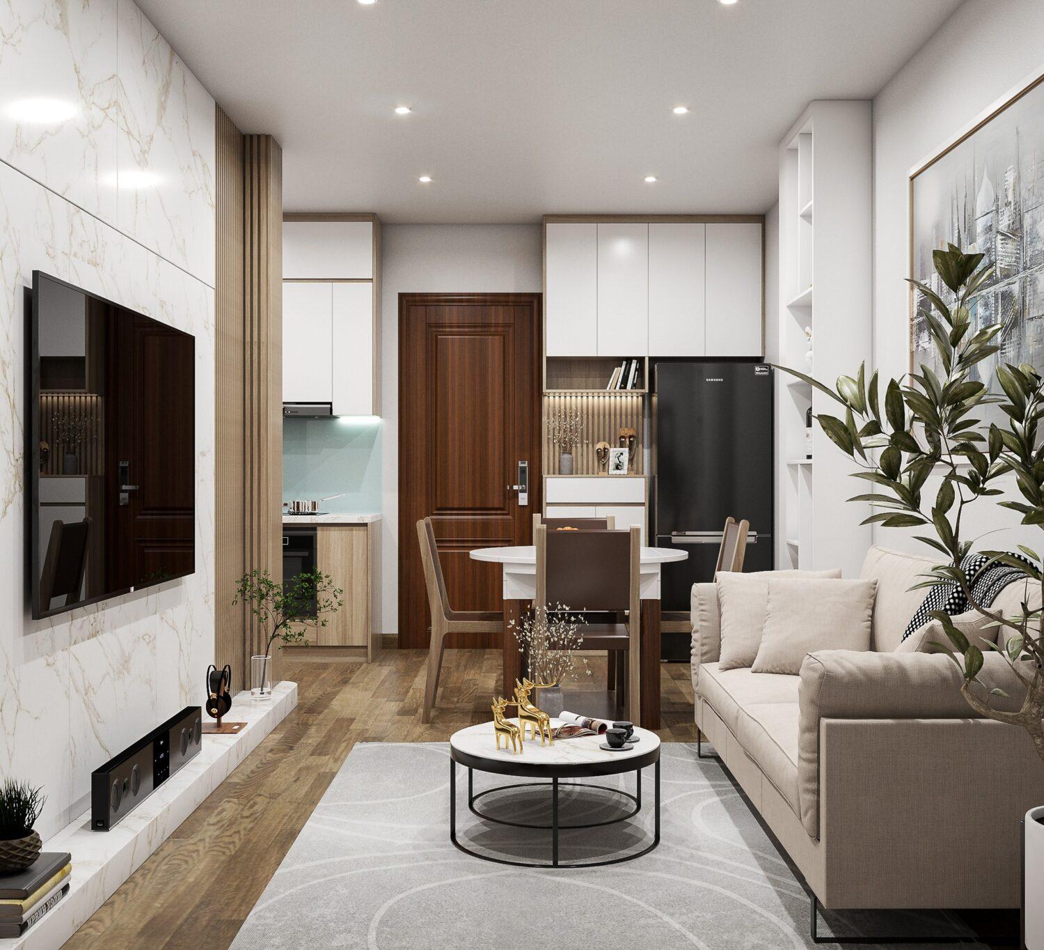 Living Room – Kitchen Interior