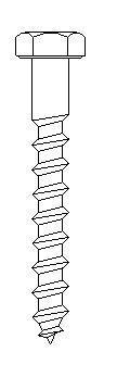 Coach Screw 2d details for Revit 2020