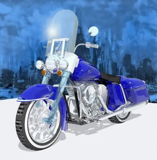 Harley Davidson — preview 1, by sjs (RevitCity, CC0)