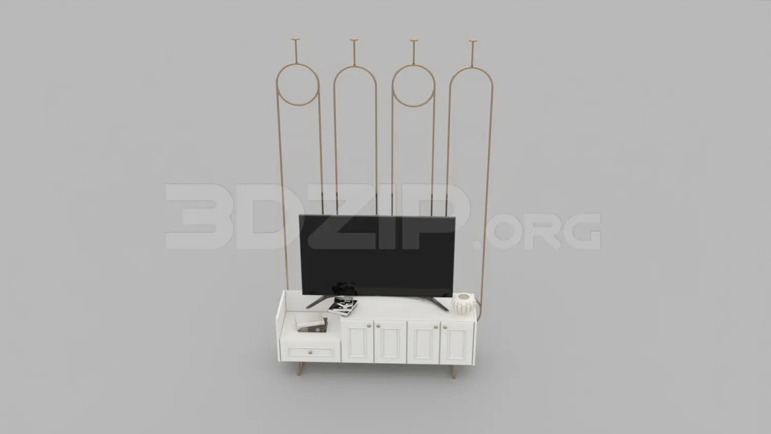 TV Cabinet — preview 1, by Hai (3dzip, CC0)
