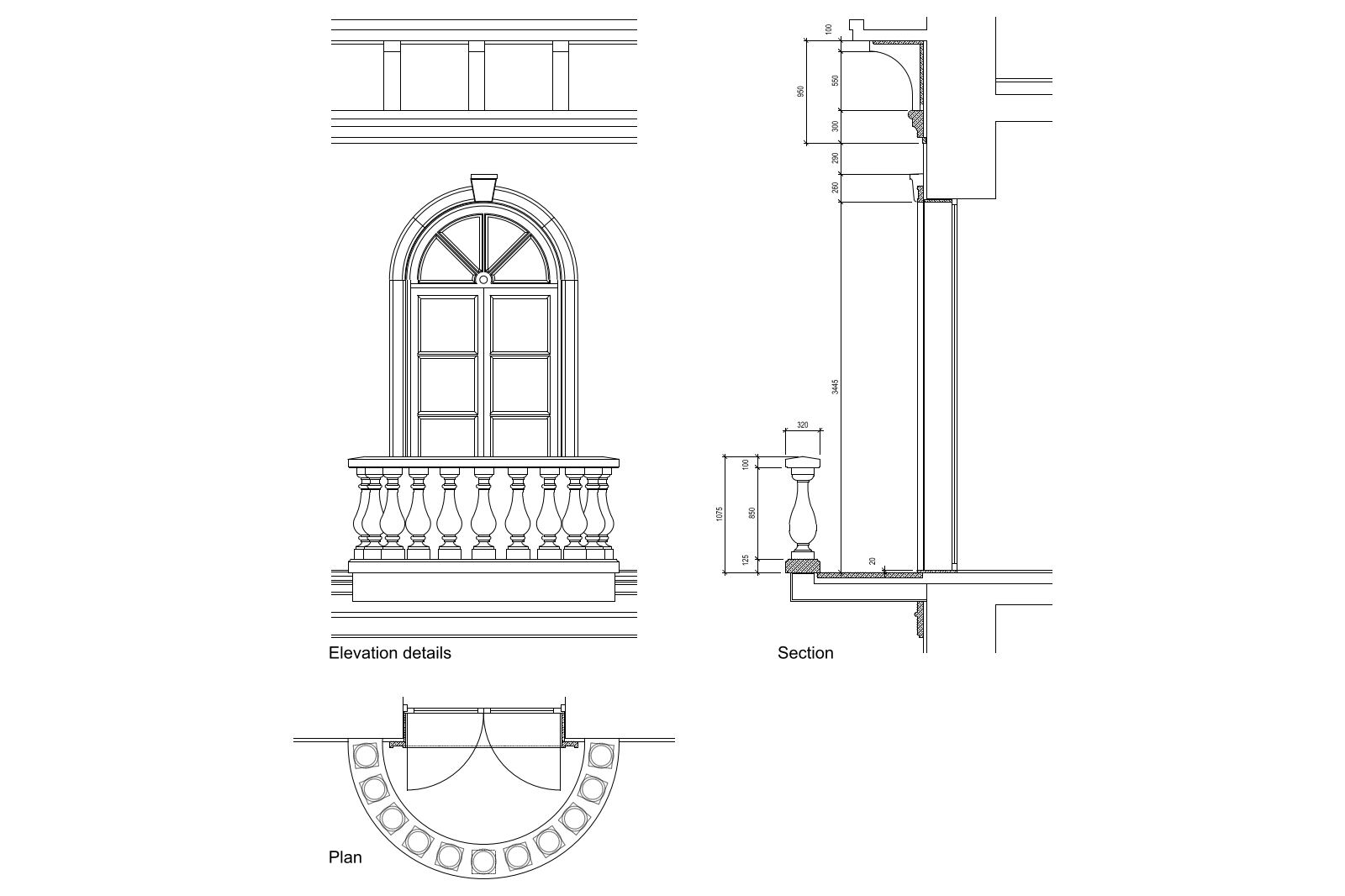 Details of facades