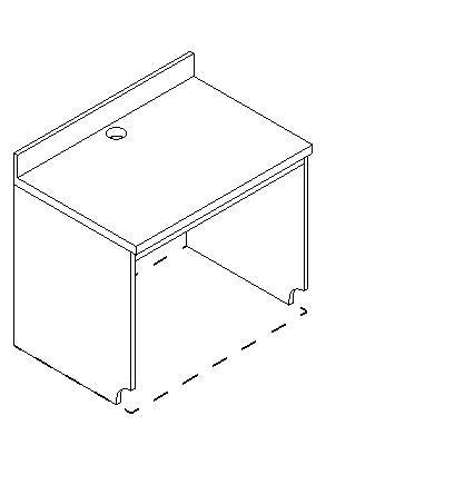 Floor mounted Computer Vanity