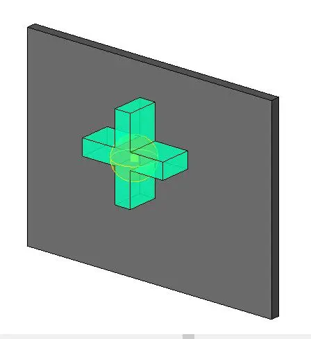 Green Lighting Cross — preview 1, by gameronline444 (RevitCity, CC0)