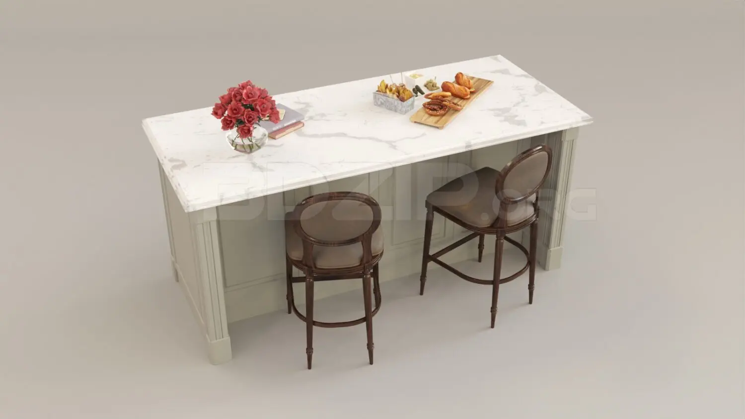 Kitchen Island — preview 1 (3dzip, CC0)